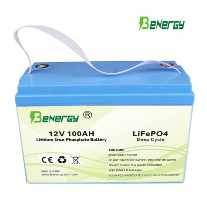 Plastik Wiederaufladbare LiFePo4 Batterie Bluetooth 12V 100AH Ersetzen Blei-Säure-Batterie Elektrofahrzeug